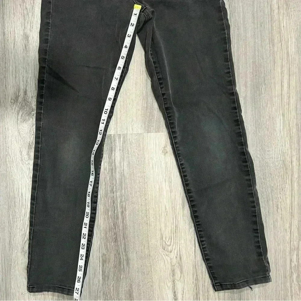 KUT From The Kloth Diana Skinny Mid Rise Jeans Dark Wash Black Denim Size 4 - Picture 4 of 11